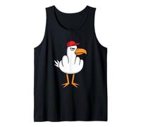 Doigt du Majeur, Mouette, Humour Adulte, Geste Amusant Flip Off Débardeur