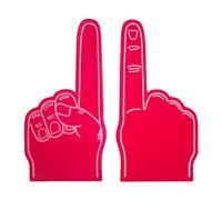 Doigt géant en mousse - Doigts en mousse de 45,7 cm, gants d'encouragement à un seul doigt | Main en mousse vierge, accessoires de pom-pom girl pour événements sportifs, jeux, école, entreprise