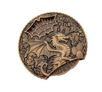 Doigt Gyro | Jeu de rôle Wrfel | Roue de 2,05 Pouces | Spinner en de Zinc avec Double Fonction comme Ensemble de wrfel | Design Durable, idéal pour Les soirées de Jeu, Les RPG et