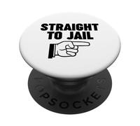Doigt pointant Droit vers la Prison PopSockets PopGrip Adhésif