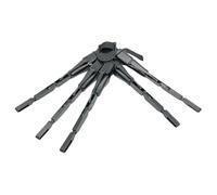 Doigts articulés d'Halloween - Griffes mécaniques articulées imprimées en 3D effrayante squelette noire - Extension flexible pour costume de sorcière fantôme - Accessoire cosplay adulte - Jouet innov
