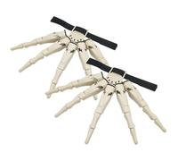 Doigts Articulés Halloween - Griffes de Squelette Effrayantes avec Mains et Doigts Flexibles - Accessoire de Déguisement et Accessoire Costume pour Femmes Hommes Maison Hantée Fête Déguisée Halloween