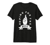 Doigts croisés en espérant Le Meilleur Geste de la Main T-Shirt Haut de Gamme