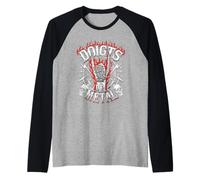 Doigts De Metal Cadeau Heavy Ultra Hardrock Vomit Humour Manche Raglan