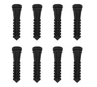 Doigts de Plumeau de Poulet Bâton D'épilation Flexible, 50 Pièces Accessoires D'épilation de Volaille en Caoutchouc Haute Résilience pour Un Retrait Propre des Plumes, 3,66x0,98 Pouces (Black)