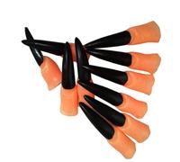 Doigts de sorcière d ' Halloween, faux ongles longs, fantôme rouge, nez de sorcière, accessoires de cosplay pour fête Doigts de fantôme rouge, faux nez long pour fête d ' Halloween, Black Nail 8 2cm