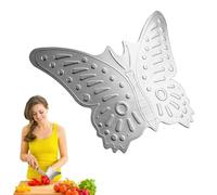 Doigts pour couper les aliments : ongles de cuisine en acier inoxydable, pouce réglable, couvercle de sécurité estampé | Aide pour couper en dés et couper de f