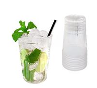 DoimoFlair Lot de 20 verres à cocktail réutilisables 35 n plastique souple en plastique (transparent, 60 cl.)