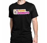 Doin Donuts Turbo T-T-Shirts à Manches Courtes Black JDM Boost Mechanic Funny Snap on Racing Black(XX-Large)