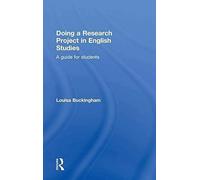 Doing A Research Project In English Studies