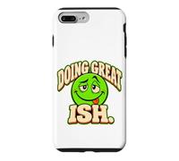 Doing Great Ish Humeur Sarcastique et Visage Triste Coque pour iPhone 7 Plus/8 Plus