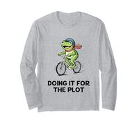 Doing It for The Plot Frog Funny Gen Z Meme Trending Slang Manche Longue