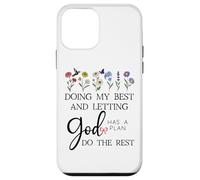 Doing My Best & Letting God Do The Rest Quote God Has a Plan Coque pour iPhone 12 Mini