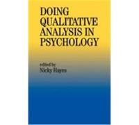 Doing Qualitative Analysis in Psychology