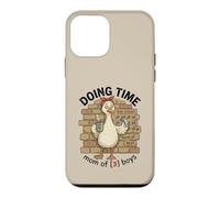 Doing Time Mom of 3 Boys Goose Fun Mama Life Parenting Humour Coque pour iPhone 12 Mini