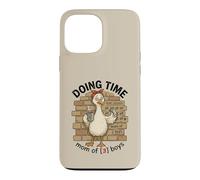 Doing Time Mom of 3 Boys Goose Fun Mama Life Parenting Humour Coque pour iPhone 13 Pro Max