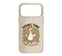 Doing Time Mom of 3 Boys Goose Fun Mama Life Parenting Humour Coque pour iPhone 17 Pro Max