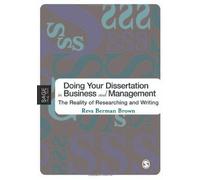 Doing Your Dissertation In Business And Management