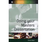 Doing Your Masters Dissertation