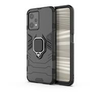 DOINK Coque Armor pour OnePlus Nord CE 2 Lite 5G, Housse TPU+PC Antichoc avec Anneau Béquille - Noir