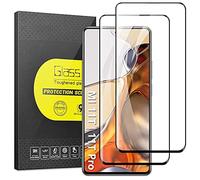 DOINK Film de Protection D'écran pour Xiaomi MI 11T / 11T Pro, [2 Pièces] Film de Verre Trempé de Dureté 9H Couverture Complète Film Protecteur Noir