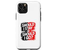 Dois-Je Rester ou partir ? Design Disco Amusant, Vintage, Party Rock. Coque pour iPhone 11 Pro