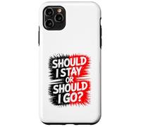 Dois-Je Rester ou partir ? Design Disco Amusant, Vintage, Party Rock. Coque pour iPhone 11 Pro Max