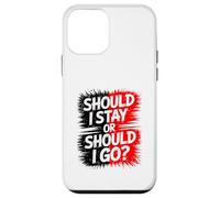 Dois-Je Rester ou partir ? Design Disco Amusant, Vintage, Party Rock. Coque pour iPhone 12 Mini