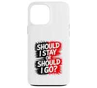 Dois-Je Rester ou partir ? Design Disco Amusant, Vintage, Party Rock. Coque pour iPhone 13 Pro Max