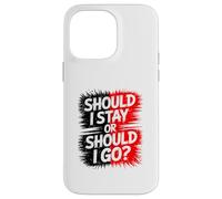 Dois-Je Rester ou partir ? Design Disco Amusant, Vintage, Party Rock. Coque pour iPhone 14 Pro Max