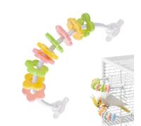 d'oiseaux Jouet à mâcher pour Cage à Oiseaux avec Motif de pétales colorés | Perchoir cacatoès pour Perruches, Conures, Calopsittes, Inséparables, Diamants mandarins, Cacatoès