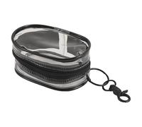 Doit de la poche - Porte-clés transparent en PVC pour écouteurs, mini accessoire de rangement, poche de voyage élégante, fermeture éclair transparente et portefeuille robuste | porte-clés