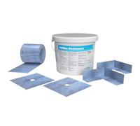 doitBau Kit d'étanchéité pour douche - Joint de surface humide - Système d'étanchéité étanche hautement élastique - Bande d'étanchéité de 120 mm - 5 kg de film liquide - 5 m² - Kit complet pour salle