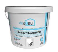 doitBau Mastic de plâtre - Enduit de remplissage - Blanc Q1-Q4 prêt à l'emploi - Séchage rapide - 66 x 20 kg - Seau pour mur intérieur, plafond, placoplâtre, pièce humide, salle de bain