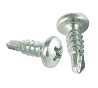 doitBau Vis de connexion profilée - Vis autoperceuse métal - Pointe de forage autotaraudeuse - Filetage fin - Noir phosphaté 3,5 x 9,5 mm - Lot de 1000 pour cloisons sèches CW UW CD Profile