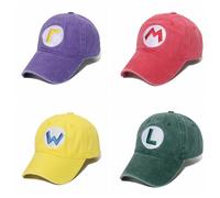 Doitbest Anime jeu Super Luigi frères Cosplay toile chapeau crème solaire parasol chapeau langue de canard chapeau casquette de Baseball Washed Green