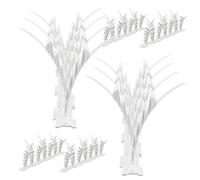 DOITOOL 1 boîte Barrière Anti-Oiseaux Extérieure Plastique Type Branche Piques Dissuasives pour Toit et Jardin Protection Pigeons Corbeaux et Chats Lot de Piques DIY