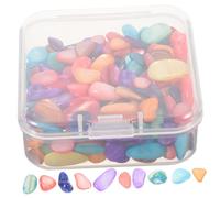 DOITOOL 1 boîte Coquillages Colorés Naturels Décoratifs DIY pour Artisanat Bricolage Chambre Côtière Adultes Fragments Irreguliers