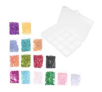 DOITOOL 1 Boîte Paillettes Lâches pour Bricolage Boîte de Accessoires Décoratifs pour Vêtements Sacs et Accessoires de Mariage