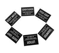 DOITOOL 1 ensemble Autocollants de Distributeur de Salle de Bain Étiquettes Adhésives pour Cosmétiques et Soins Peau Ensemble de Stickers Imperméables pour Organisation et Rangement des