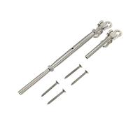 DOITOOL 1 Ensemble Kit de Railing Acier Inoxydable pour Accessoire de Tendeur de Câble avec Ridoir pour et Extérieurs