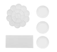 DOITOOL 1 Ensemble Plaque de mélange de Couleurs pour Gouache et Peinture Palette de Couleurs en Plastique Blanc Portable et Pratique à Ranger pour Peinture et Esquisse 1 Set