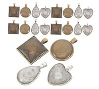 DOITOOL 1 Ensemble Set Pendentifs Alliage avec Trays pour Fabrication de Bijoux Motifs Délicats et Accessoires Diy pour Personnalisées