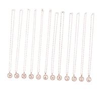 DOITOOL 1 Jeu Collier Pendentif Signe Astrologique Zodiac Pour Femmes Parfait Pour Occasions Spéciales 12 Pièces