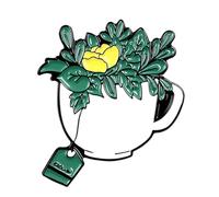 DOITOOL 1 Jeu Épingle À Nourrice Forme De Plante Verte Lot De Broches Élégantes Pour Femmes Pour Cérémonies Fêtes Et Tenues 2 Pièces