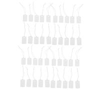 DOITOOL 1 Jeu Étiquettes De Prix Blanches À Écrire Lot De Étiquettes Avec Cordon Pour Bijoux Et Accessoires Pratiques Et Faciles À Utiliser 100 Pièces
