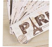 DOITOOL 1 Jeu Marque Pages Vintage Papier Avec Motif Tour Accessoires De Lecture Créatifs Et Décoratifs Pour Étudiants Et De Littérature 90 Pièces