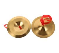DOITOOL 1 paire de mini cymbales à main en alliage 24 cm Gong Band Rythme Percussion Rythme Instrument de musique pour batterie Performance Cymbale à main
