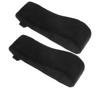 DOITOOL 1 Paire Oreiller en Mousse à mémoire président de Bureau rembourré Coussin des accoudoirs pour Chaise de Bureau Coussinets d'accoudoir en Fauteuil coudière de Chaise Polyester Noir