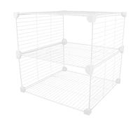 DOITOOL 1 panier de séparation en fil métallique pour congélateur - Étagère suspendue, bacs de rangement pour réfrigérateur et congélateur - Support de rangement alimentaire 37 x 37 x 36 cm